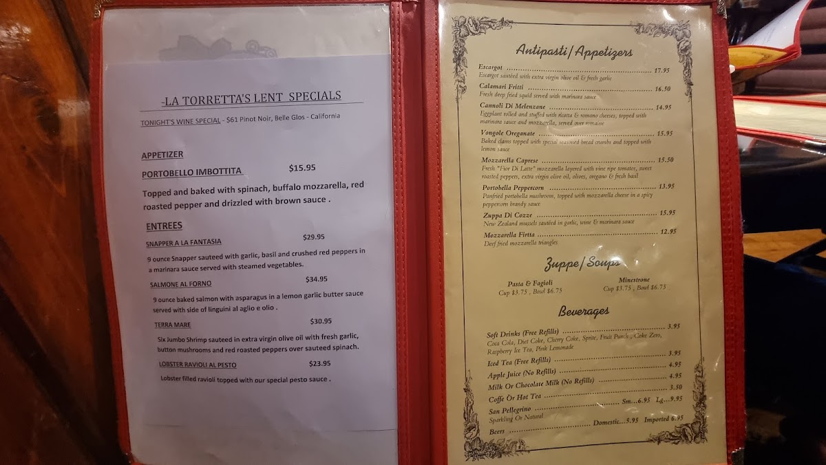 La Torretta Menu - Image 2